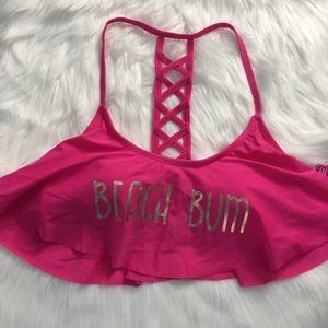 Women’s Swimwear Beach Bum Hot Pink Top Size M